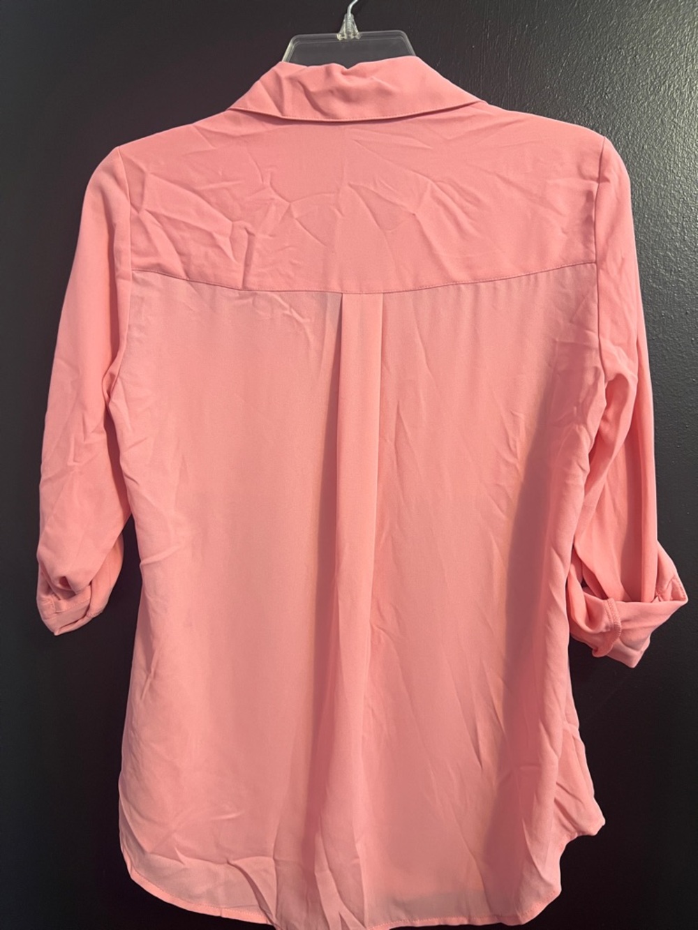 EXPRESS Bubble Gum Pink Portofino  Button-Down Shirt - Picture 4 of 4